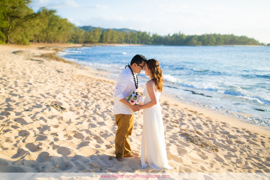 Wedding Vow Photography in Oahu Turtle Bay Resort